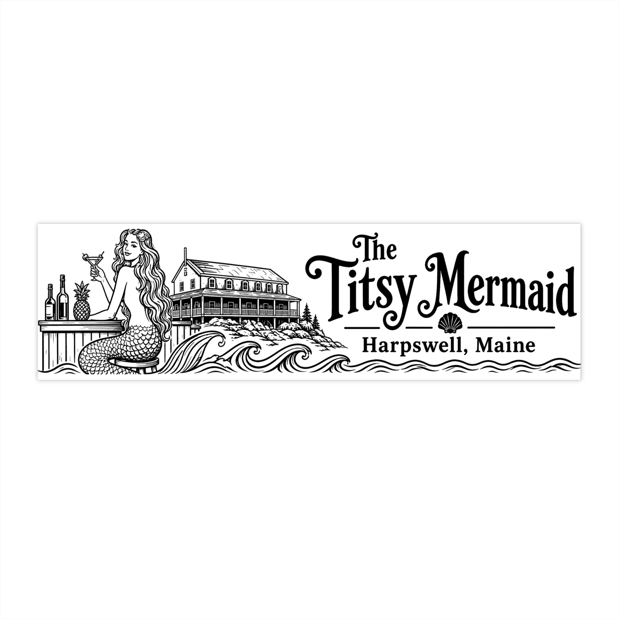 The Titsy Mermaid Bumper Sticker