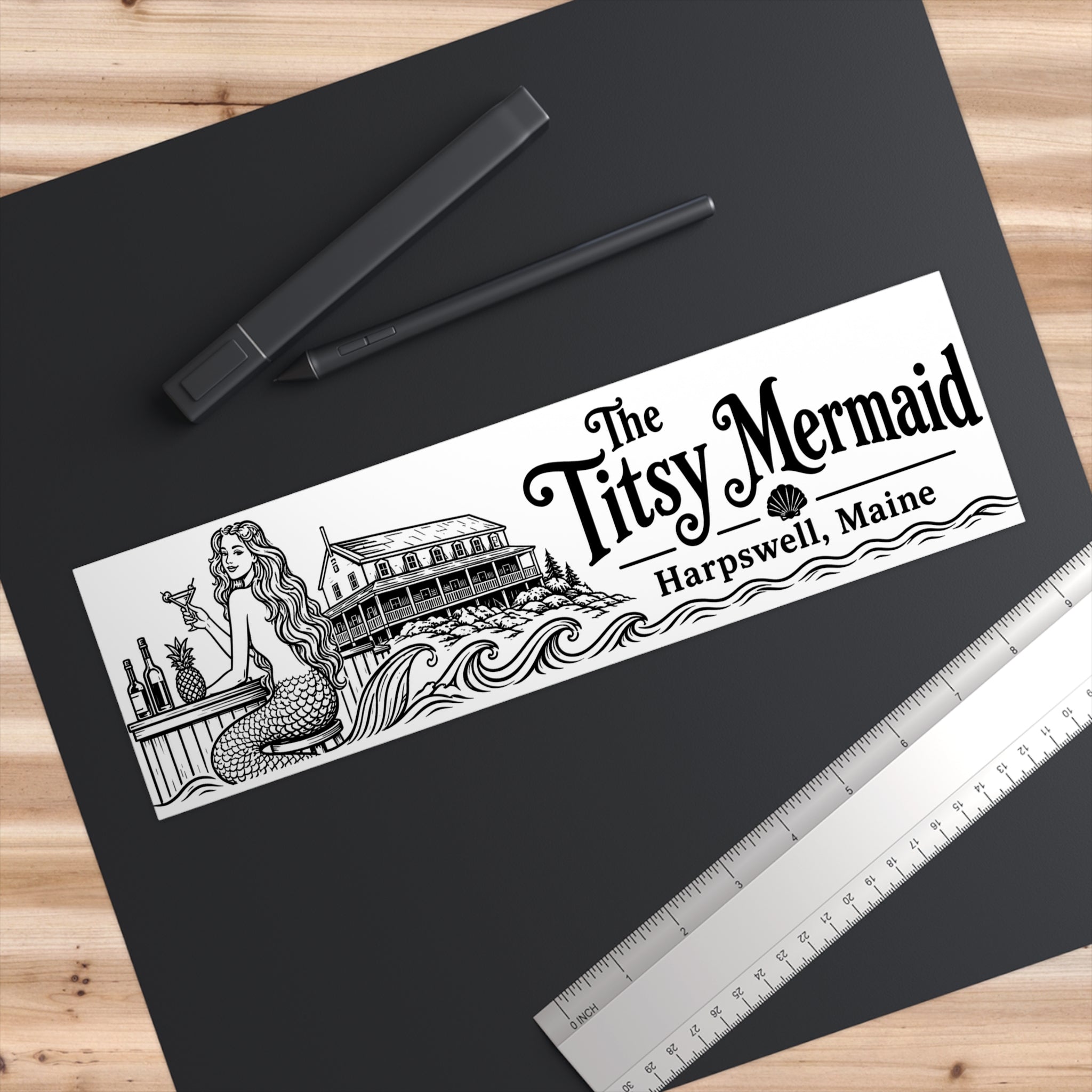 The Titsy Mermaid Bumper Sticker