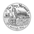 The Titsy Mermaid Round Sticker