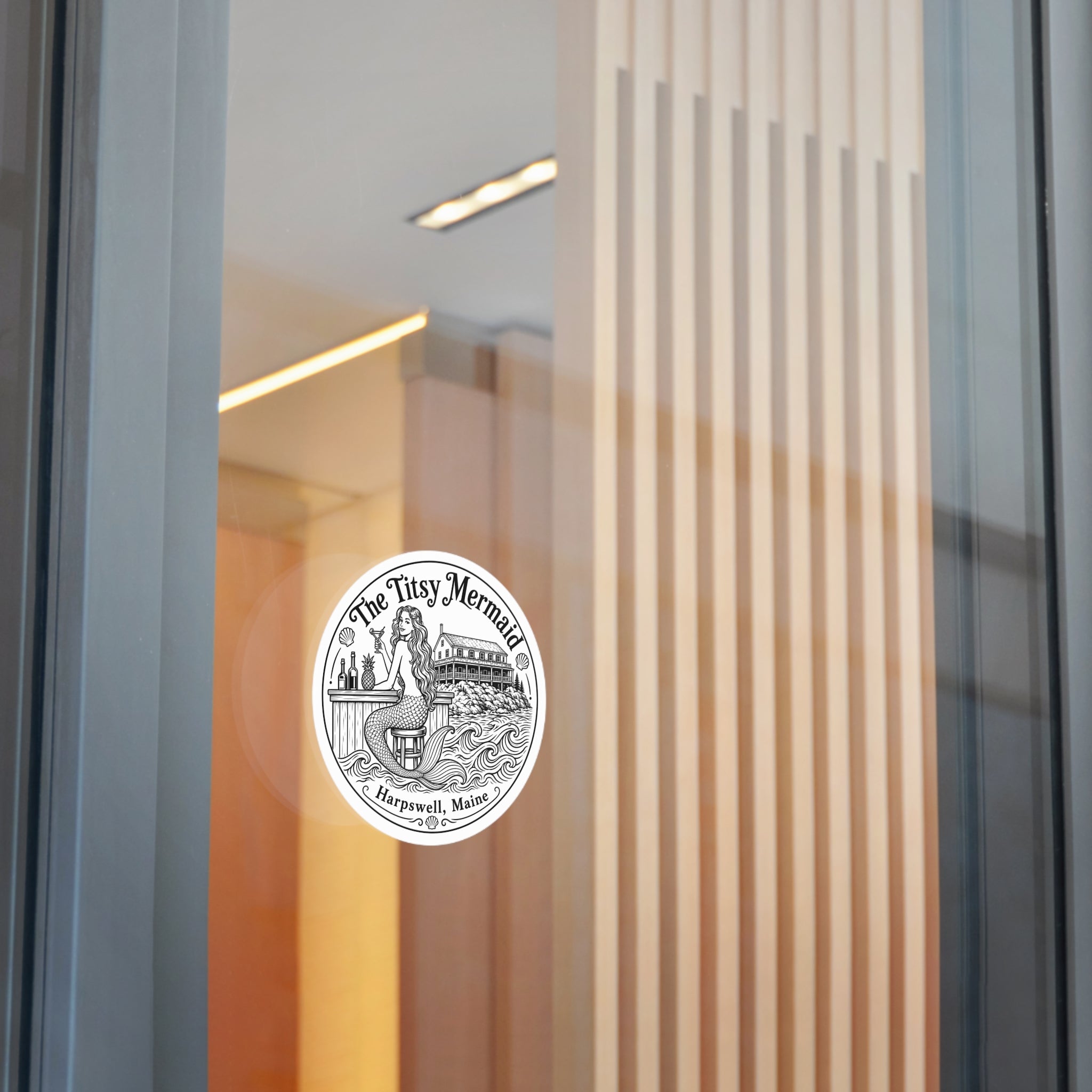 The Titsy Mermaid Round Sticker