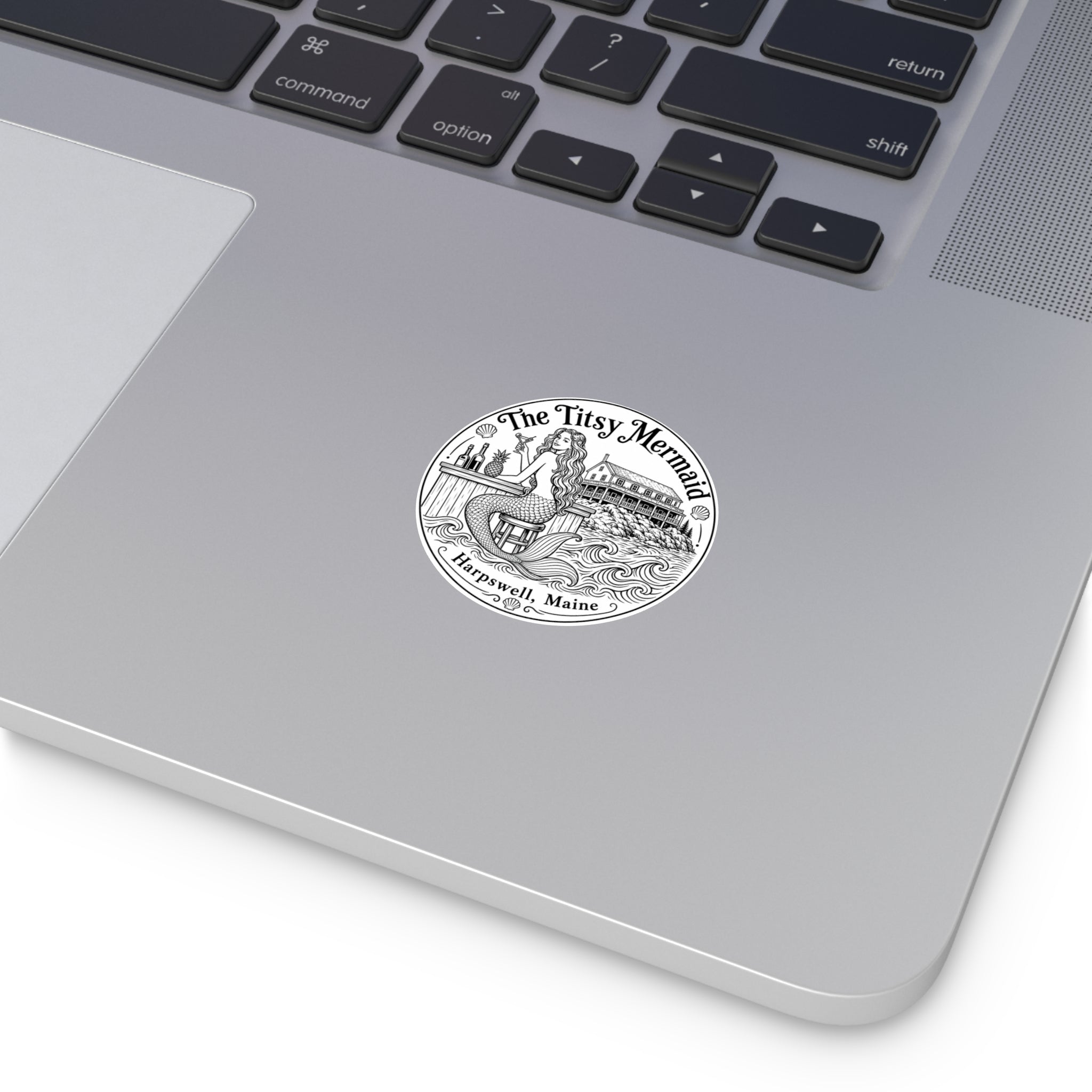 The Titsy Mermaid Round Sticker