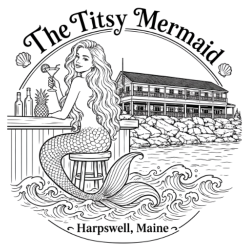 The Titsy Mermaid Engraved Charcuterie Board